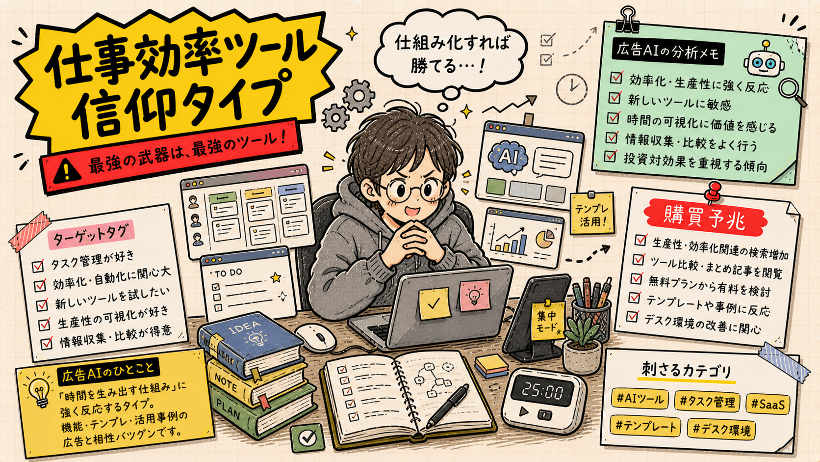明日から本気の設計士の広告人格タイプ画像