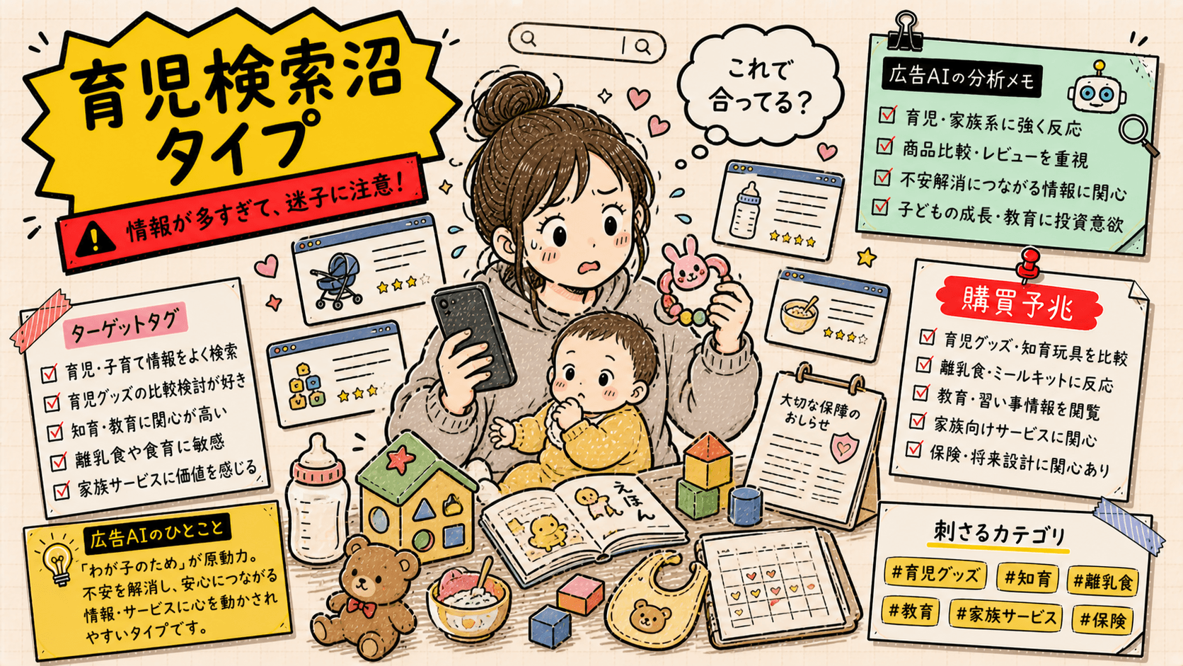 1円も損したくない堅実ガチ勢の広告人格タイプ画像