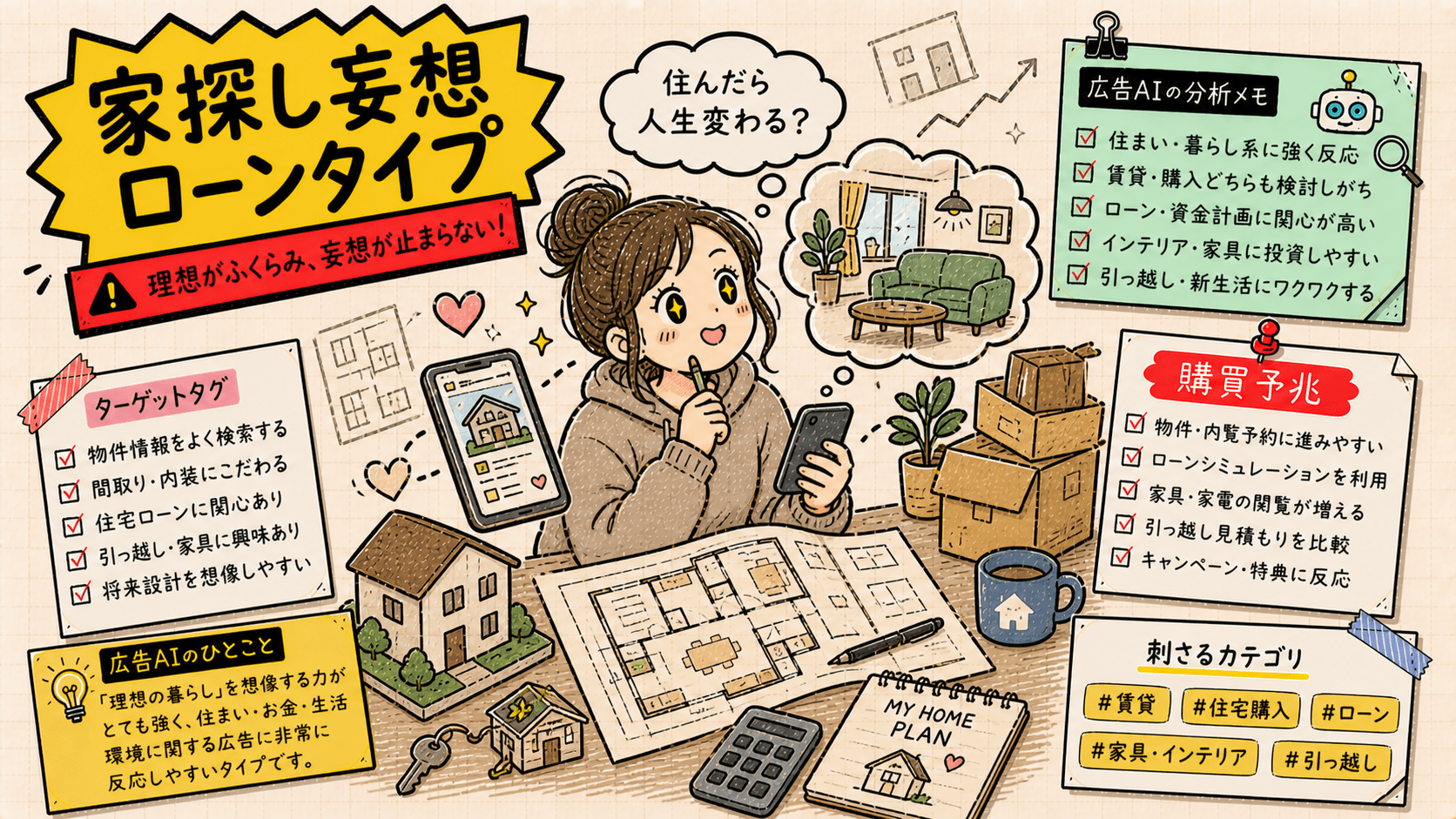 副業で別人格を育てたいタイプの広告人格タイプ画像