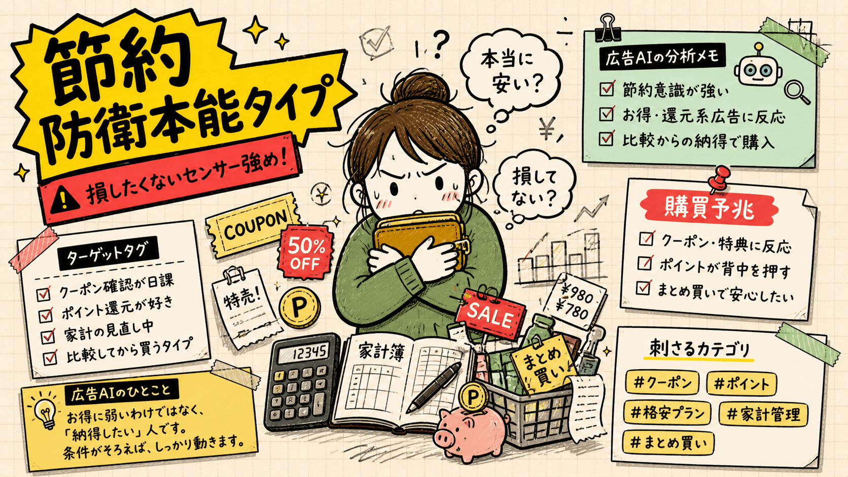 深夜美容課金タイプの広告人格タイプ画像