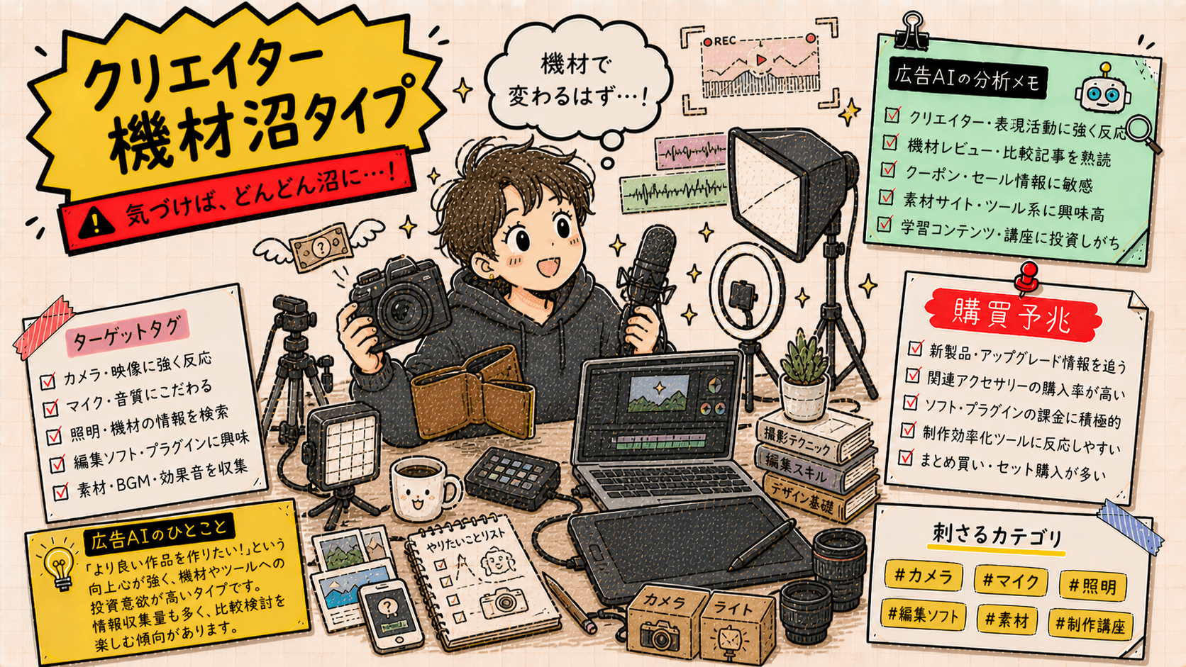 得するために生まれた慎重派の広告人格タイプ画像