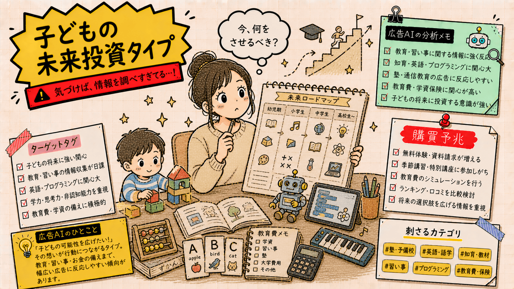 世界線だけ先に海外勤務タイプの広告人格タイプ画像