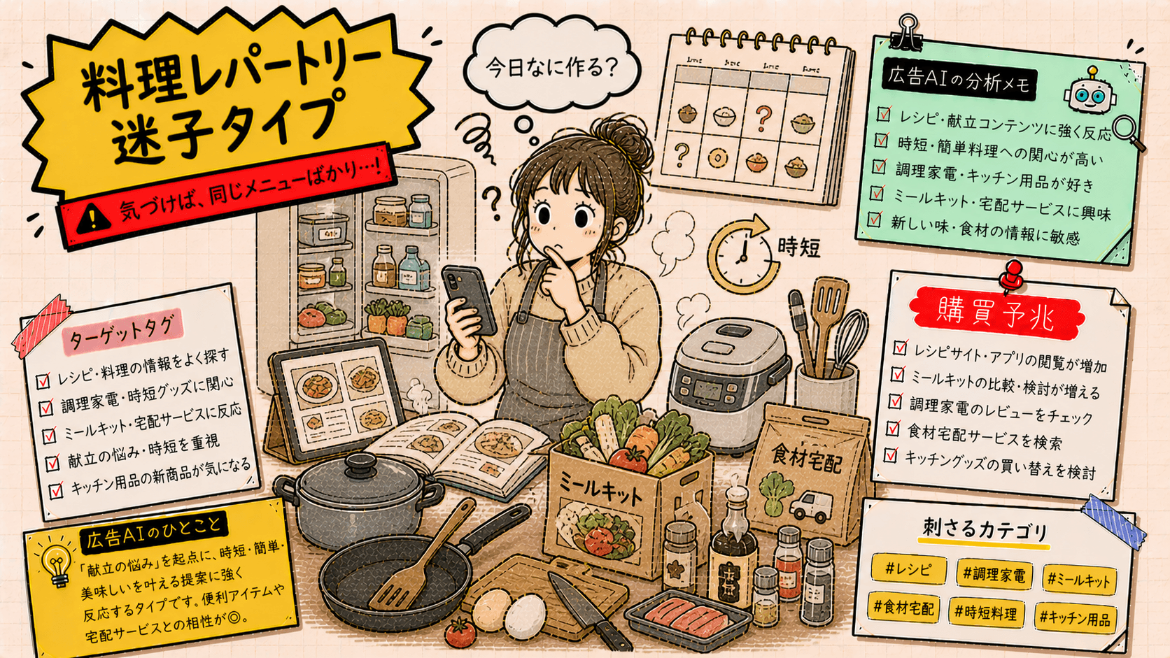 安定した未来を条件検索するタイプの広告人格タイプ画像