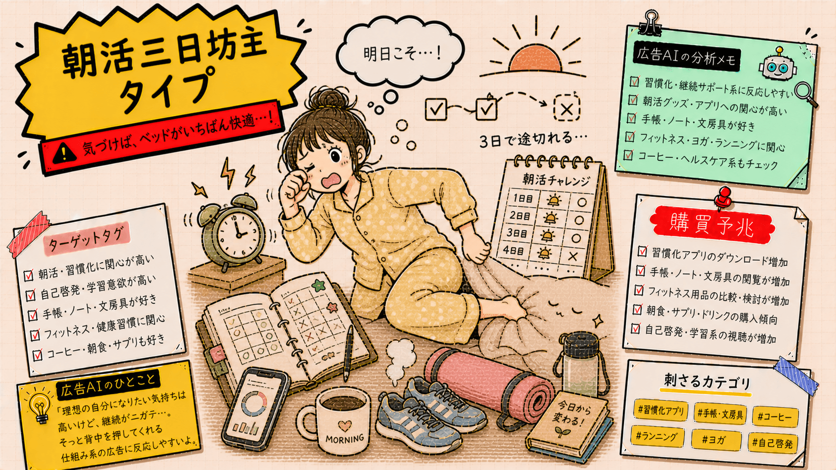 生活改善を月額で外注するタイプの広告人格タイプ画像